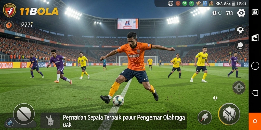 Tampilan menarik dari pertandingan sepak bola di 11BOLA.