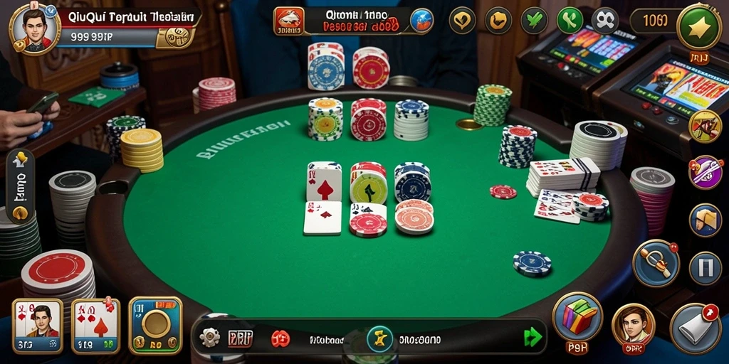 Tampilan gameplay QiuQiu yang seru dan interaktif.