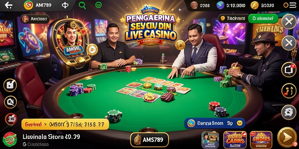 Tampilan gameplay menarik dari <strong>AMS789</strong> dalam Live Casino.