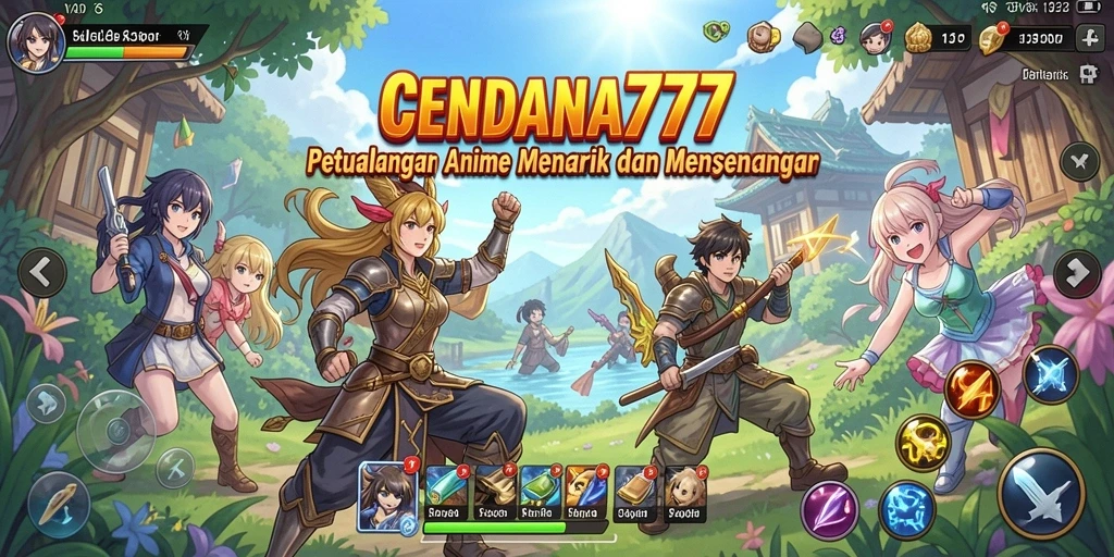 Screenshot menunjukkan petualangan seru dalam dunia Anime.