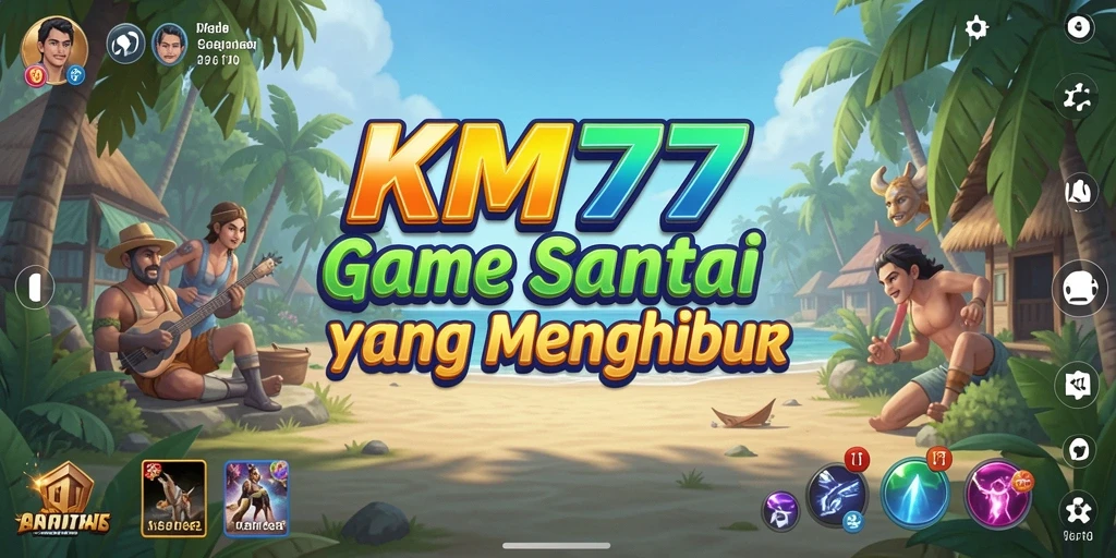 Screenshot menunjukkan gameplay menarik KM777 yang penuh warna dan menyenangkan.