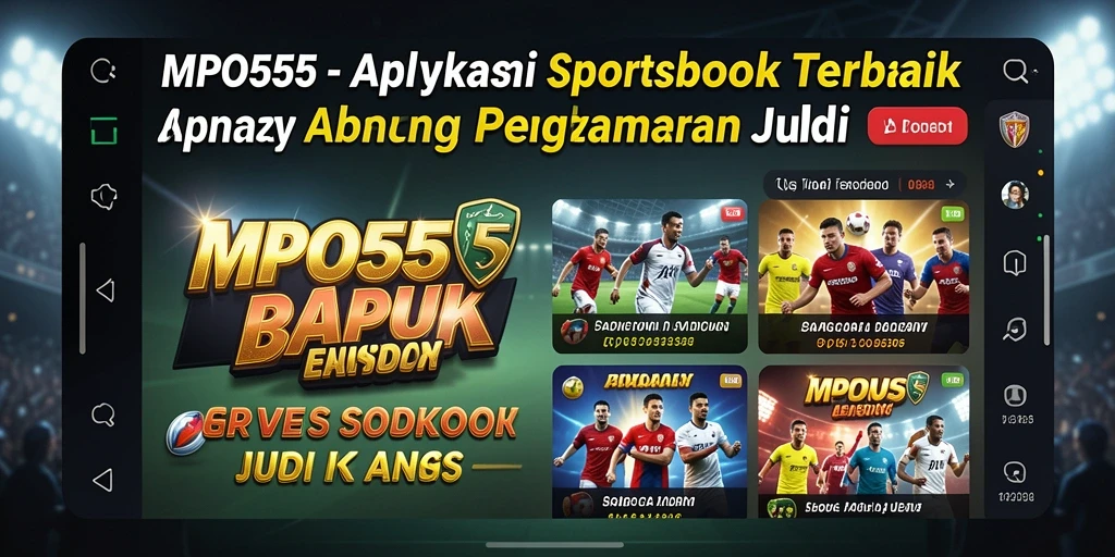 Screenshot gameplay MPO555 menunjukkan antarmuka Sportsbook yang menarik.