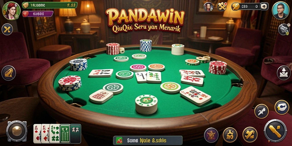 Tampilan utama gameplay seru dalam PANDAWIN.