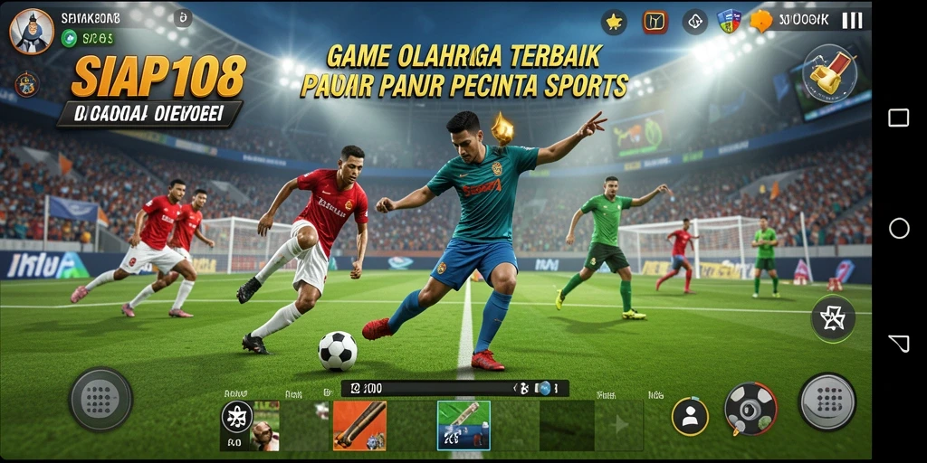 Screenshot SIAP108 yang menunjukkan aksi seru dalam pertandingan olahraga.