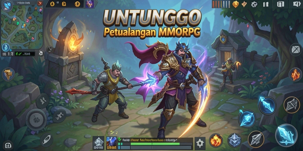 Gameplay UNTUNGGO yang mengesankan dan penuh aksi.